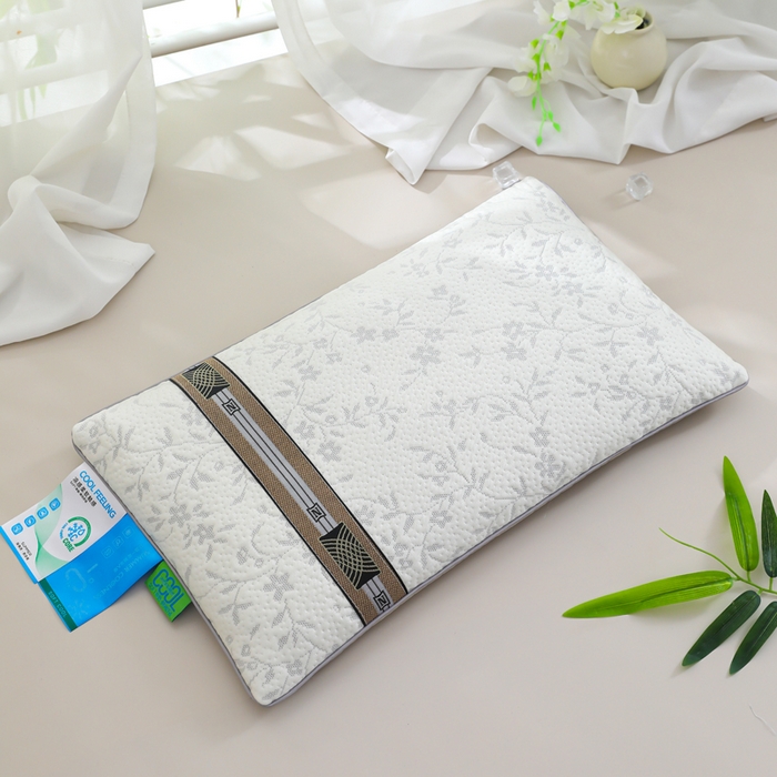 91家纺网 家纺一手货源 找家纺 （总）仁宇枕业 2026新款新品冰爽凉爽单边织带款夏凉荞麦枕头枕芯