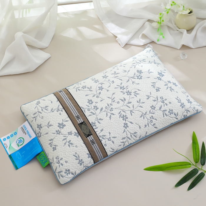 91家纺网 家纺一手货源 找家纺 （总）仁宇枕业 2026新款新品冰爽凉爽单边织带款夏凉荞麦枕头枕芯