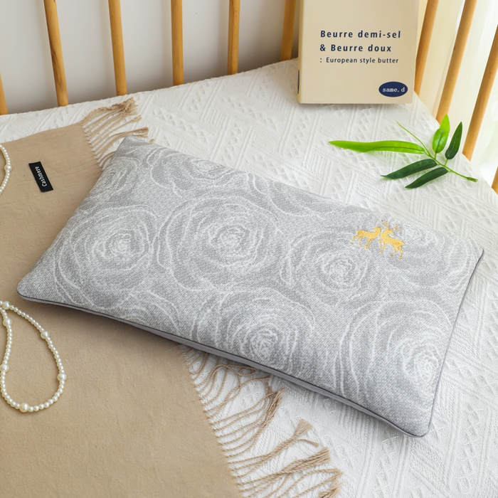 91家纺网 家纺一手货源 找家纺 （总）仁宇枕业 2026新款新品冰爽凉爽单边织带款夏凉荞麦枕头枕芯