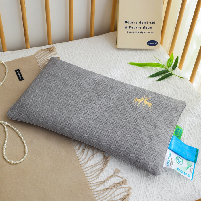 91家纺网 家纺一手货源 找家纺 （总）仁宇枕业 2026新款新品冰爽凉爽单边织带款夏凉荞麦枕头枕芯