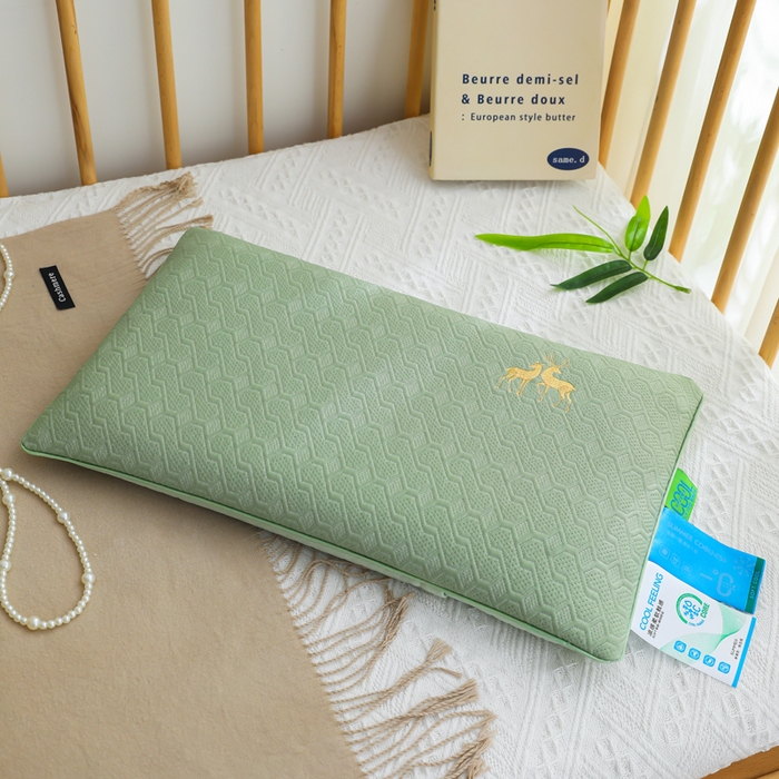 91家纺网 家纺一手货源 找家纺 （总）仁宇枕业 2026新款新品冰爽凉爽单边织带款夏凉荞麦枕头枕芯