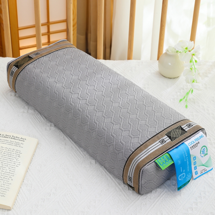 91家纺网 家纺一手货源 找家纺 （总）仁宇枕业 2026新款新品 波纹夏凉宫廷荞麦枕头枕芯