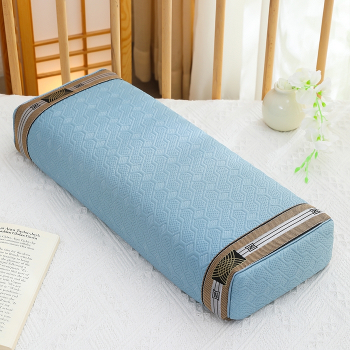 91家纺网 家纺一手货源 找家纺 （总）仁宇枕业 2026新款新品 波纹夏凉宫廷荞麦枕头枕芯