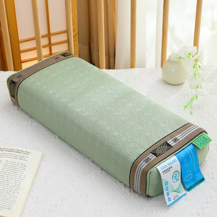 91家纺网 家纺一手货源 找家纺 （总）仁宇枕业 2026新款新品 波纹夏凉宫廷荞麦枕头枕芯