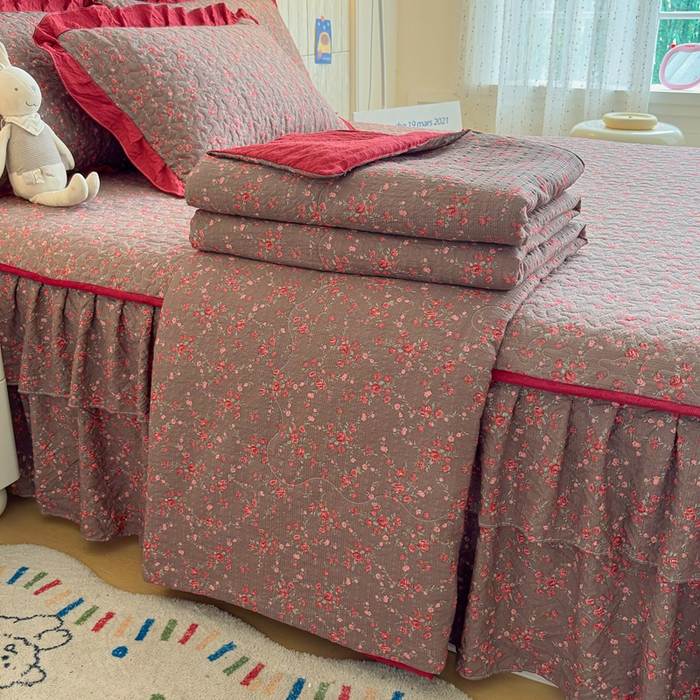 91家纺网 家纺一手货源 找家纺 （总）铠畅家纺 2026新款泡芙纱水洗棉夏被四件套