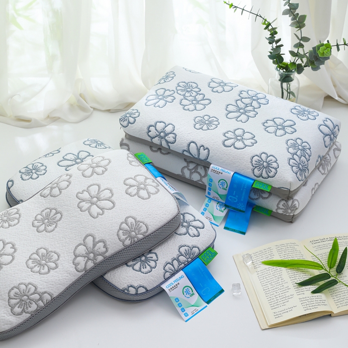 91家纺网 家纺一手货源 找家纺 （总）仁宇枕业 2026新款新品 朵朵花开夏凉花草荞麦枕头枕芯