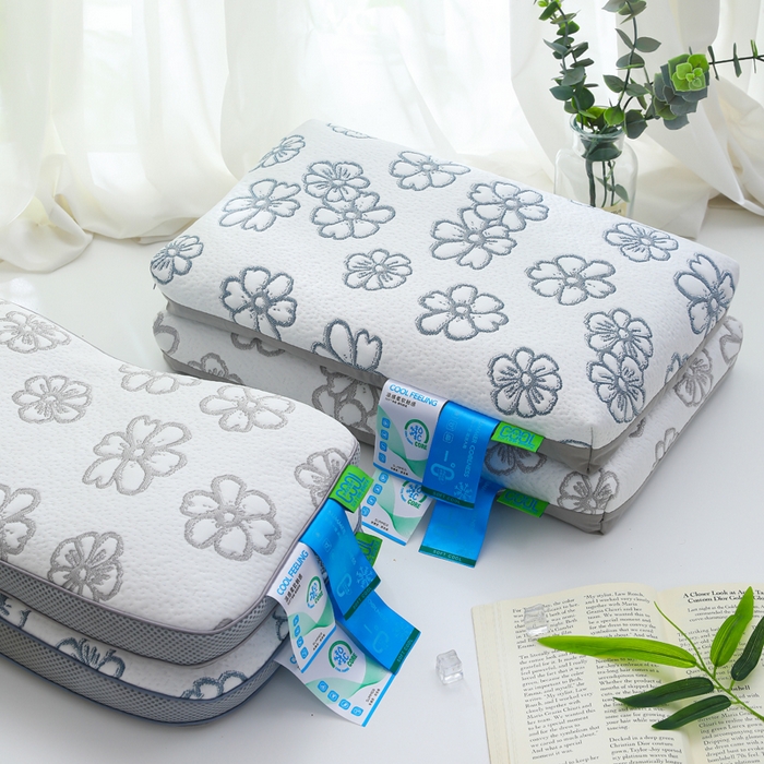 91家纺网 家纺一手货源 找家纺 （总）仁宇枕业 2026新款新品 朵朵花开夏凉花草荞麦枕头枕芯