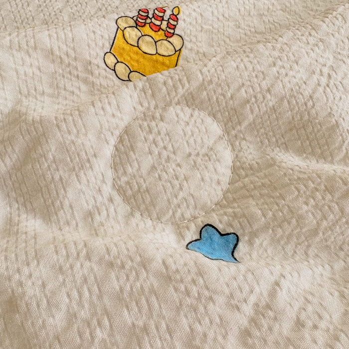 91家纺网 家纺一手货源 找家纺 铠畅家纺 2026新款泡芙纱水洗棉夏被四件套 同梦圆舞曲