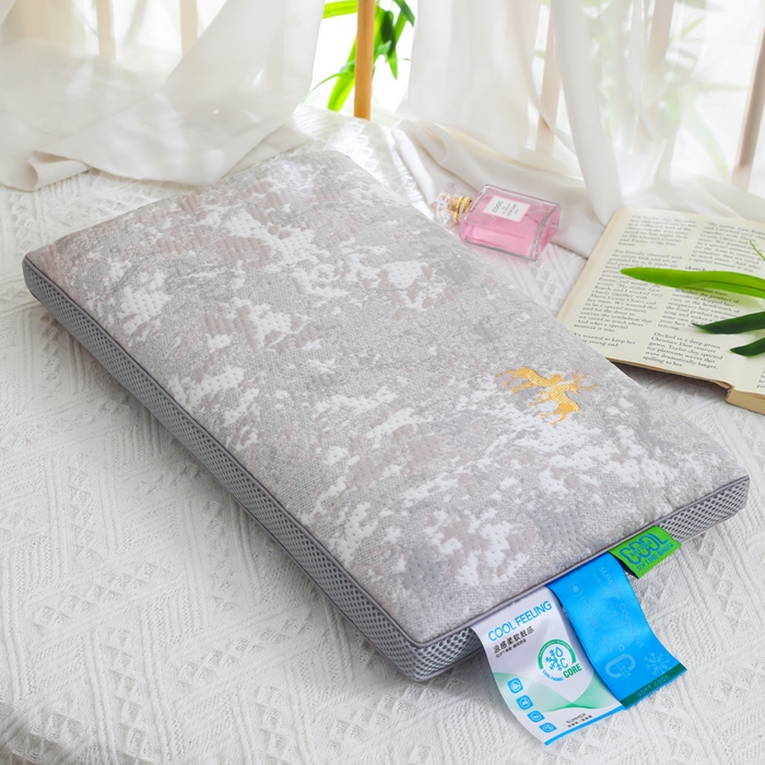 91家纺网 家纺一手货源 找家纺 （总）仁宇枕业 2026新款新品 玫瑰系列夏凉枕透气款荞麦枕头枕芯