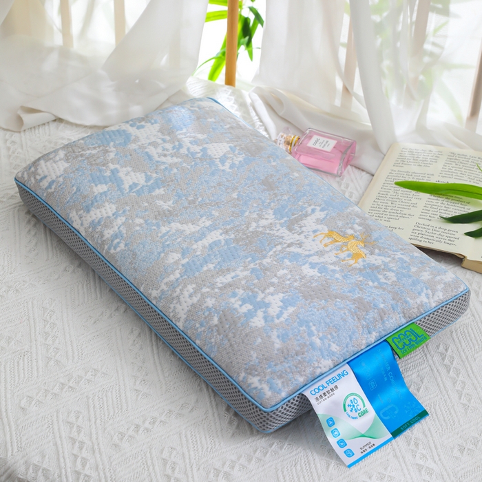 91家纺网 家纺一手货源 找家纺 （总）仁宇枕业 2026新款新品 玫瑰系列夏凉枕透气款荞麦枕头枕芯