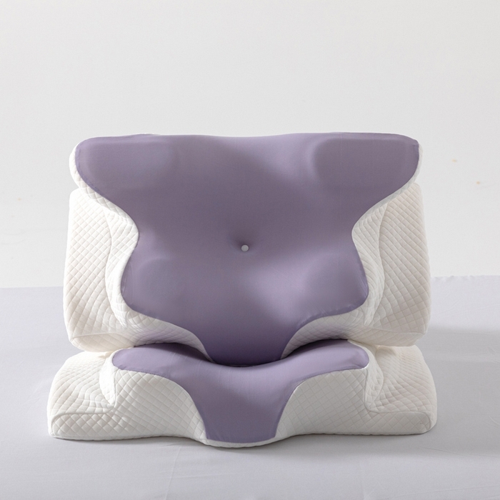 91家纺网 家纺一手货源 找家纺 （总）熙朵梦家纺 2026新款跨境支撑性牛角枕飞机枕碟形枕枕头慢回弹枕芯