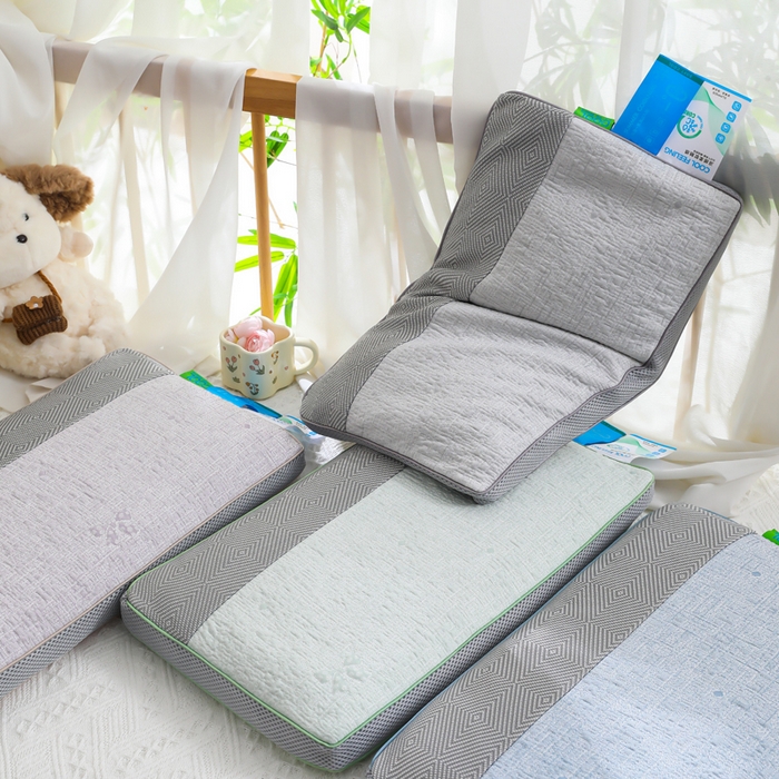 91家纺网 家纺一手货源 找家纺 （总）仁宇枕业 2026新款新品 透气款夏凉凉感丝荞麦枕头枕芯