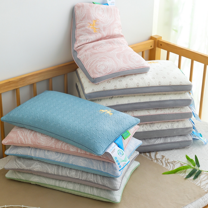 91家纺网 家纺一手货源 找家纺 （总）仁宇枕业 2026新款新品 透气款夏凉凉感丝荞麦枕头枕芯