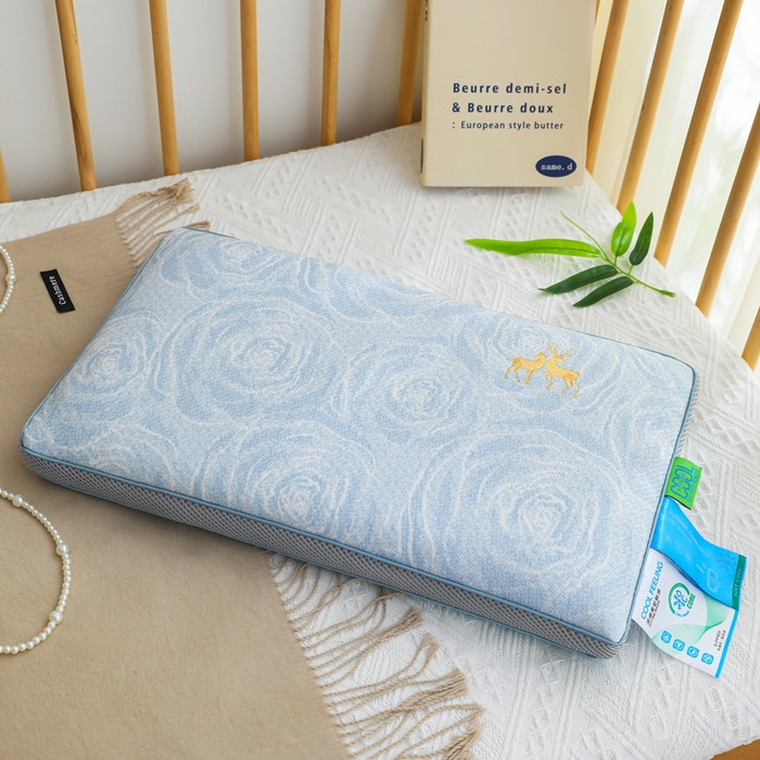 91家纺网 家纺一手货源 找家纺 （总）仁宇枕业 2026新款新品 透气款夏凉凉感丝荞麦枕头枕芯