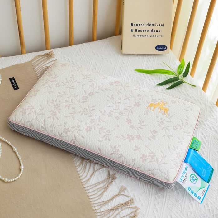 91家纺网 家纺一手货源 找家纺 （总）仁宇枕业 2026新款新品 透气款夏凉凉感丝荞麦枕头枕芯