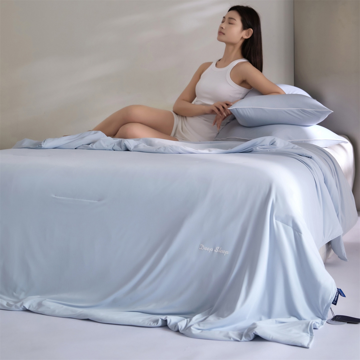 91家纺网 家纺一手货源 找家纺 （总）头等舱 2026新款锦氨凉感&针织（优可丝）30%醋酯纤维双感夏被