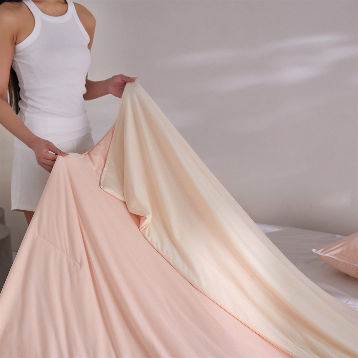 91家纺网 家纺一手货源 找家纺 （总）头等舱 2026新款锦氨凉感&针织（优可丝）30%醋酯纤维双感夏被