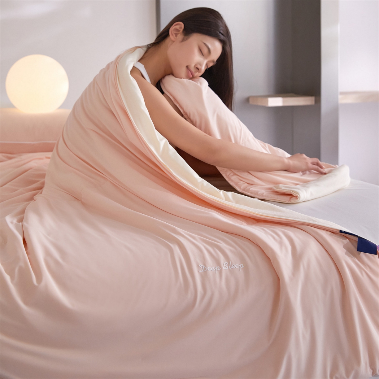 91家纺网 家纺一手货源 找家纺 （总）头等舱 2026新款锦氨凉感&针织（优可丝）30%醋酯纤维双感夏被