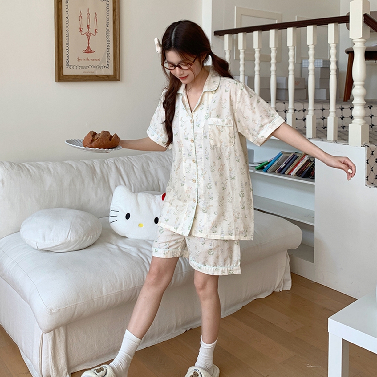 91家纺网 家纺一手货源 找家纺 （总）爱思佳 2026新款全棉纯棉双层纱短袖睡衣系列