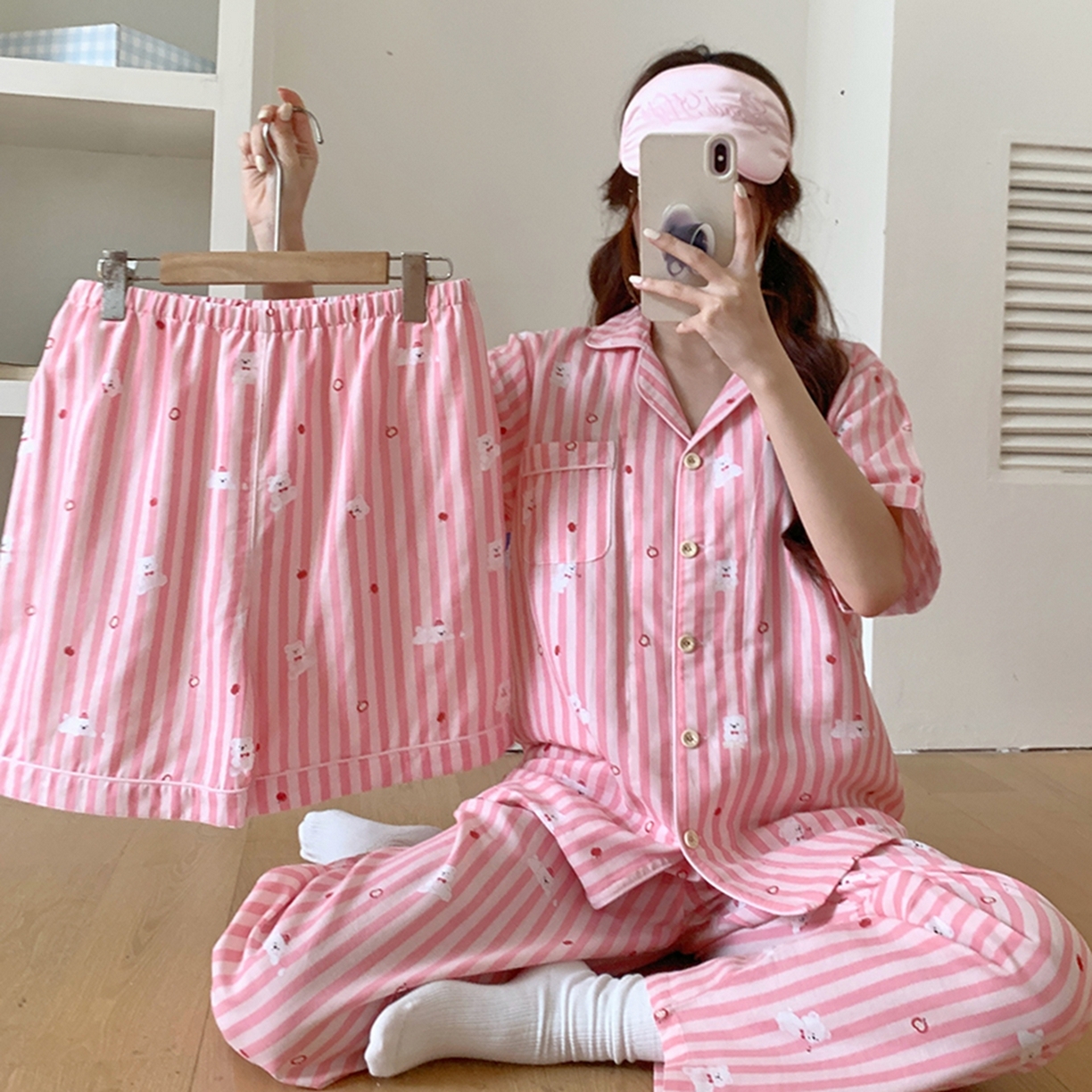 91家纺网 家纺一手货源 找家纺 （总）爱思佳 2026新款全棉纯棉双层纱短袖睡衣系列