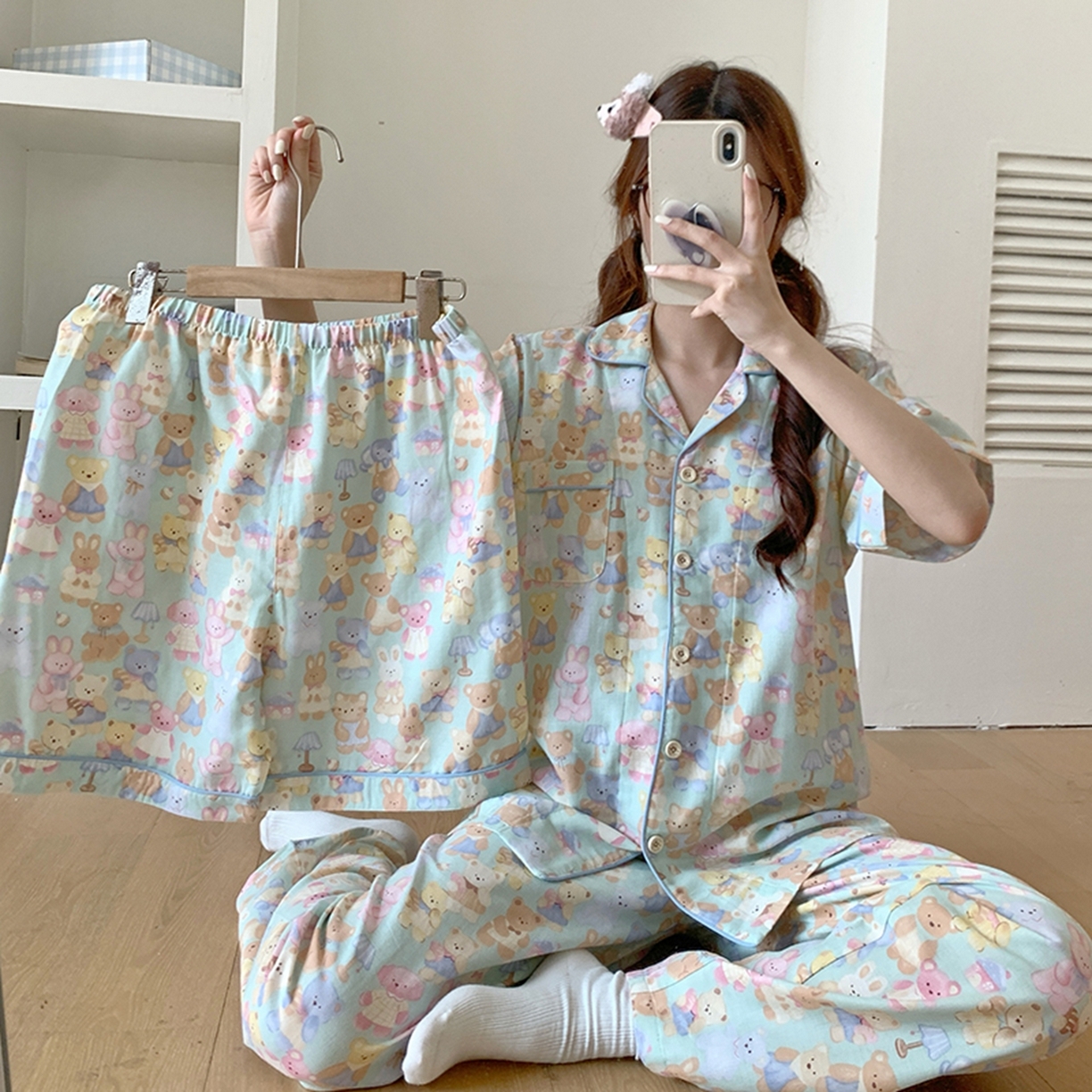 91家纺网 家纺一手货源 找家纺 （总）爱思佳 2026新款全棉纯棉双层纱短袖睡衣系列