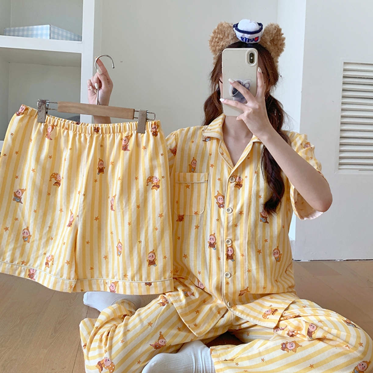 91家纺网 家纺一手货源 找家纺 （总）爱思佳 2026新款全棉纯棉双层纱短袖睡衣系列