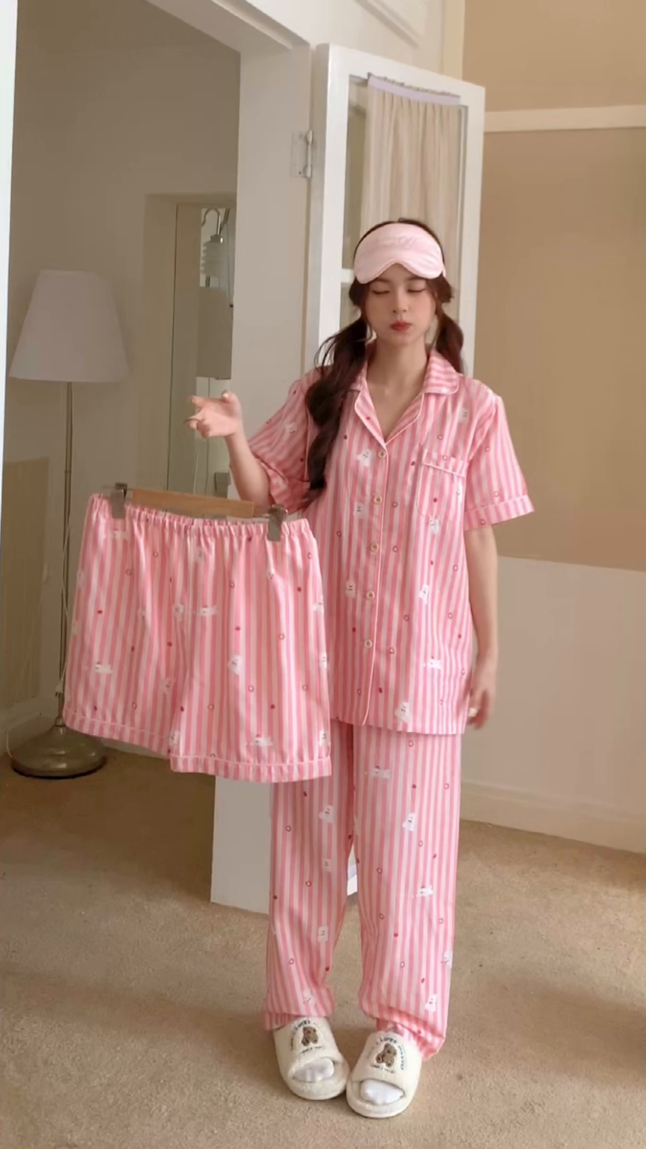 91家纺网 家纺一手货源 找家纺 爱思佳 2026新款全棉纯棉双层纱短袖睡衣系列 西高地