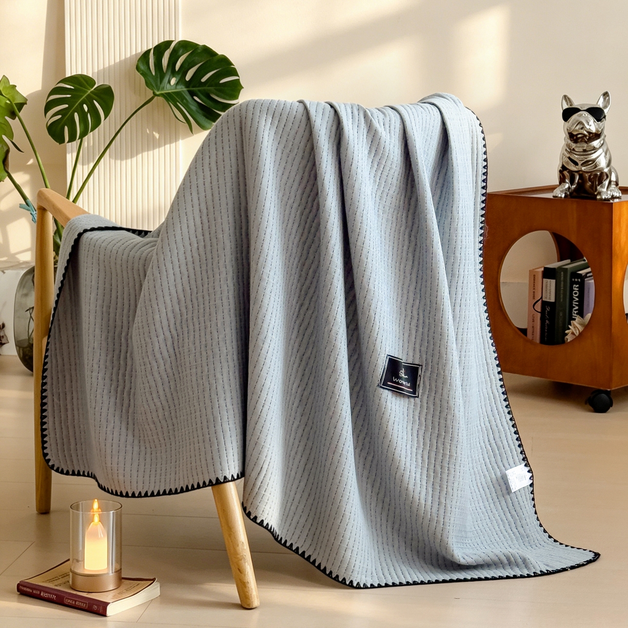 91家纺网 家纺一手货源 找家纺 （总）云恋家纺 2026新款A类全棉毛巾被全棉学生午睡毯薄款夏被沙发空调被办公室披肩毯