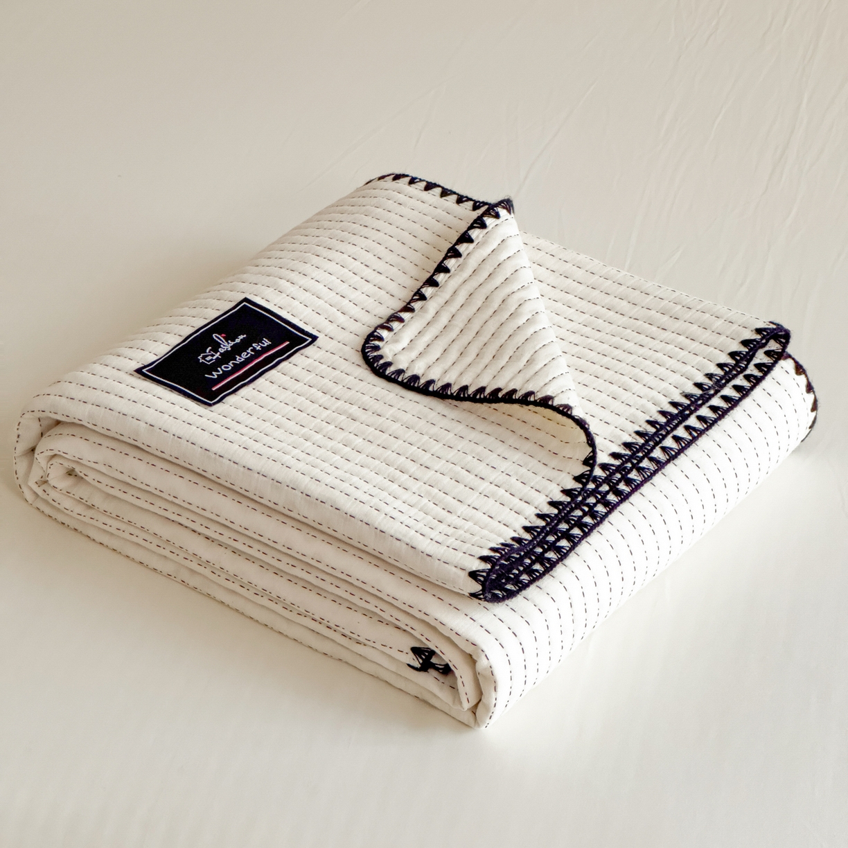 91家纺网 家纺一手货源 找家纺 云恋家纺 2026新款A类全棉毛巾被全棉学生午睡毯薄款夏被沙发空调被办公室披肩毯 初见-月白