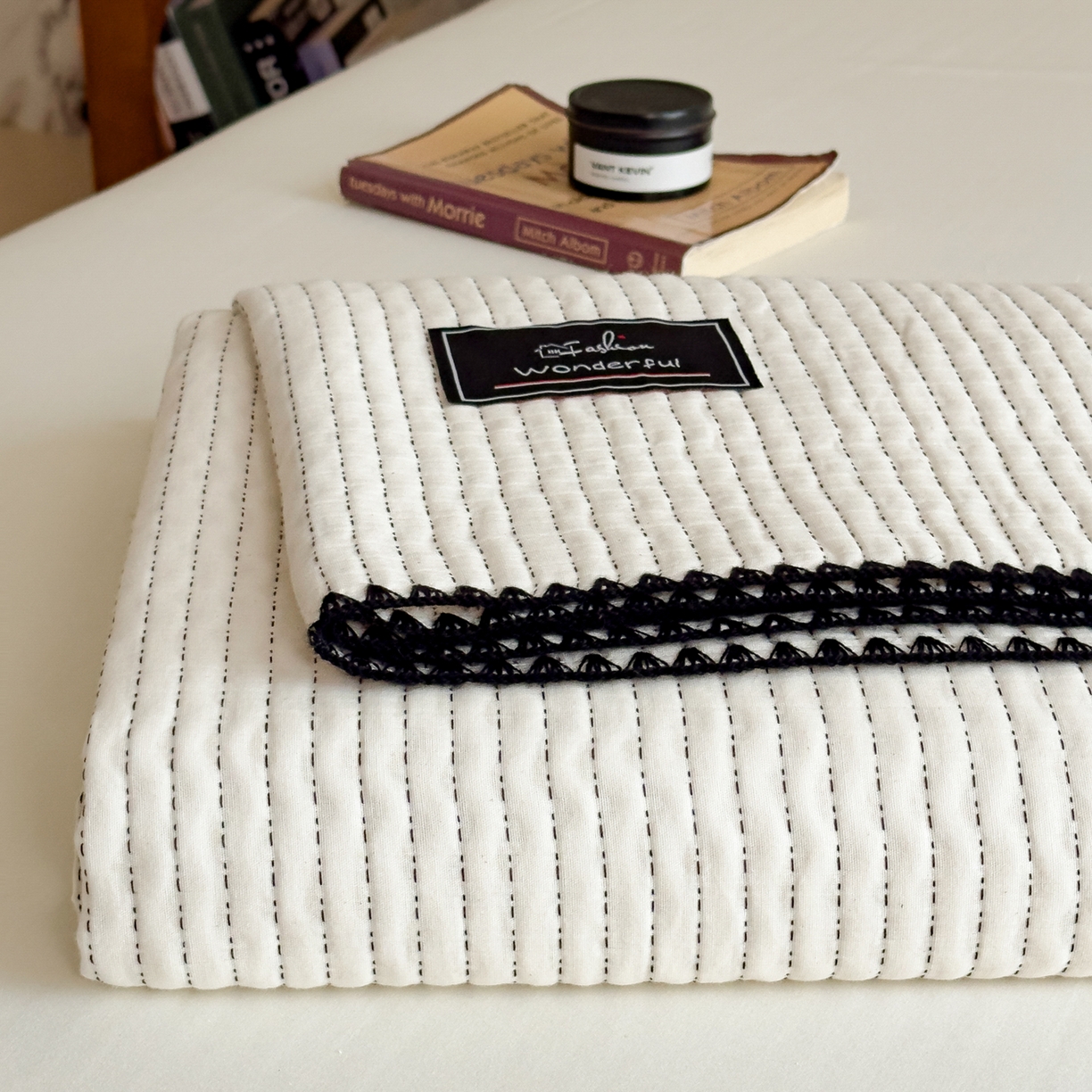 91家纺网 家纺一手货源 找家纺 云恋家纺 2026新款A类全棉毛巾被全棉学生午睡毯薄款夏被沙发空调被办公室披肩毯 初见-月白