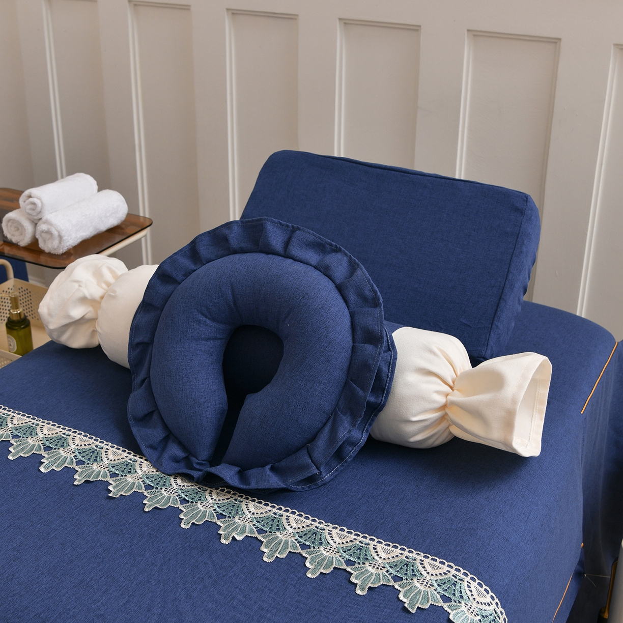 91家纺网 家纺一手货源 找家纺 （总）莉人坊 2026新款彩棉麻床罩-富贵花开