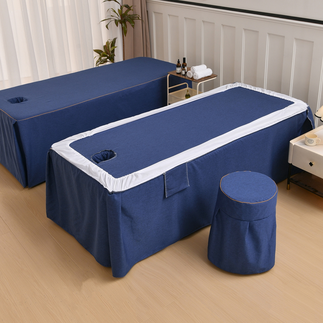 91家纺网 家纺一手货源 找家纺 （总）莉人坊 2026新款彩棉麻床罩-富贵花开