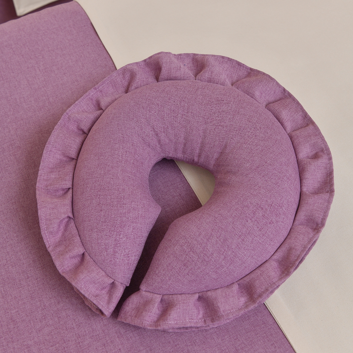 91家纺网 家纺一手货源 找家纺 莉人坊 2026新款彩棉麻床罩-富贵花开 富贵花开-幻紫