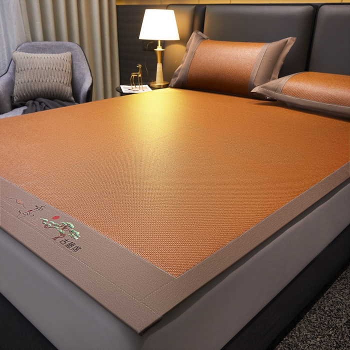 91家纺网 家纺一手货源 找家纺 （总）可恩欣 2026新款全新A类第6代植物凉感古藤席-静心