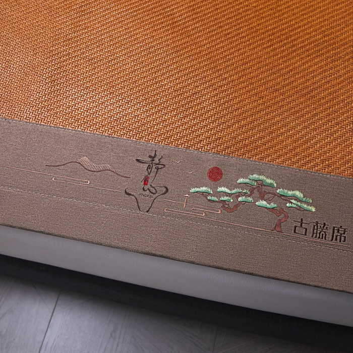 91家纺网 家纺一手货源 找家纺 （总）可恩欣 2026新款全新A类第6代植物凉感古藤席-静心