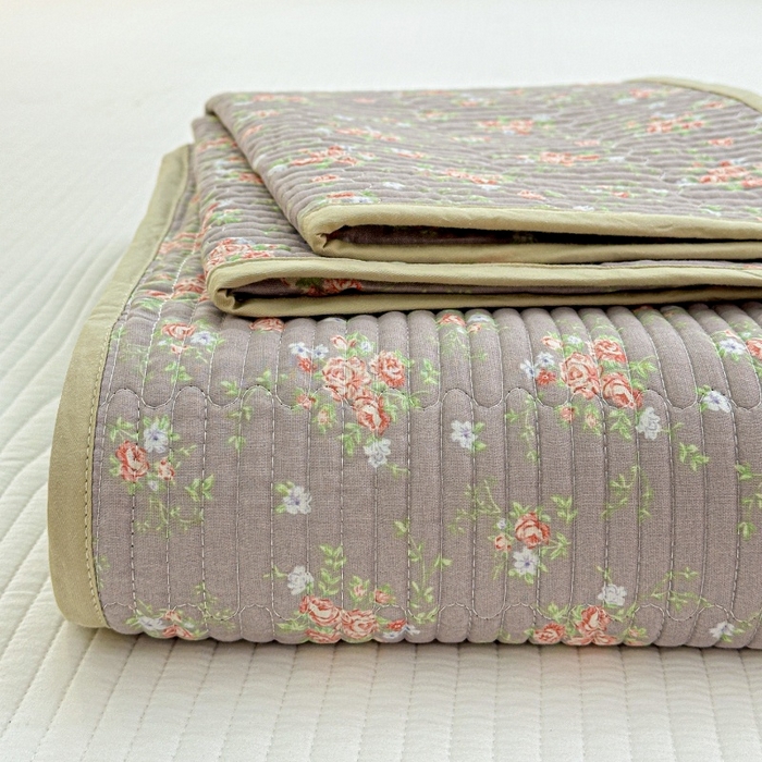 91家纺网 家纺一手货源 找家纺 （总）文黛家居 2026新款全棉双层纱床盖款三件套