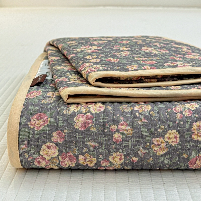 91家纺网 家纺一手货源 找家纺 （总）文黛家居 2026新款全棉双层纱床盖款三件套