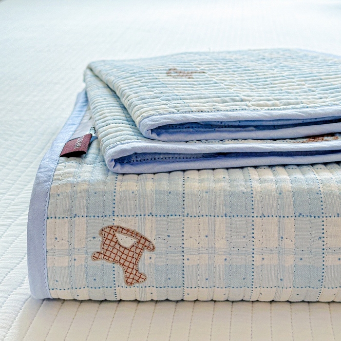 91家纺网 家纺一手货源 找家纺 （总）文黛家居 2026新款全棉双层纱床盖款三件套