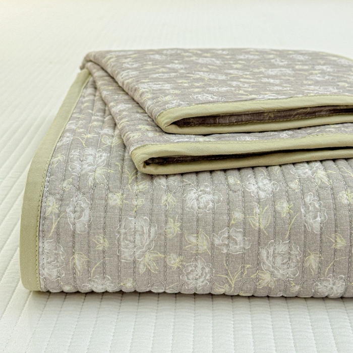 91家纺网 家纺一手货源 找家纺 （总）文黛家居 2026新款全棉双层纱床盖款三件套