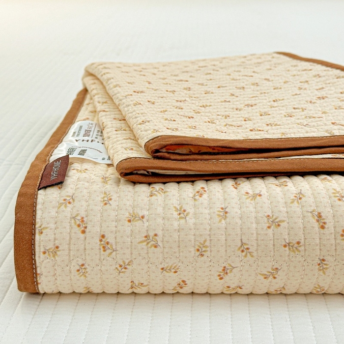 91家纺网 家纺一手货源 找家纺 （总）文黛家居 2026新款全棉双层纱床盖款三件套