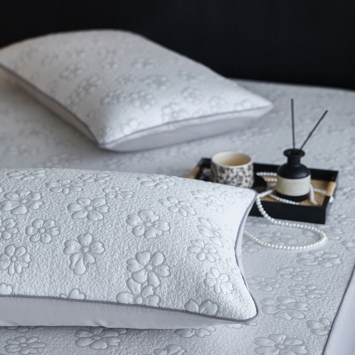 91家纺网 家纺一手货源 找家纺 （总）安莱生活 2026新品A类“冰糕”高分子PE550D床笠款（含银丝款）三件套凉席第二批