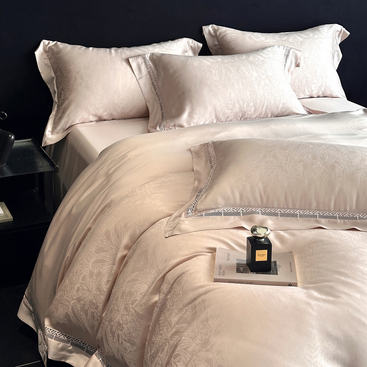 91家纺网 家纺一手货源 找家纺 （总）南通朵美纺织品有限公司 2026新款100支天丝镂空提花斐庭系列四件套