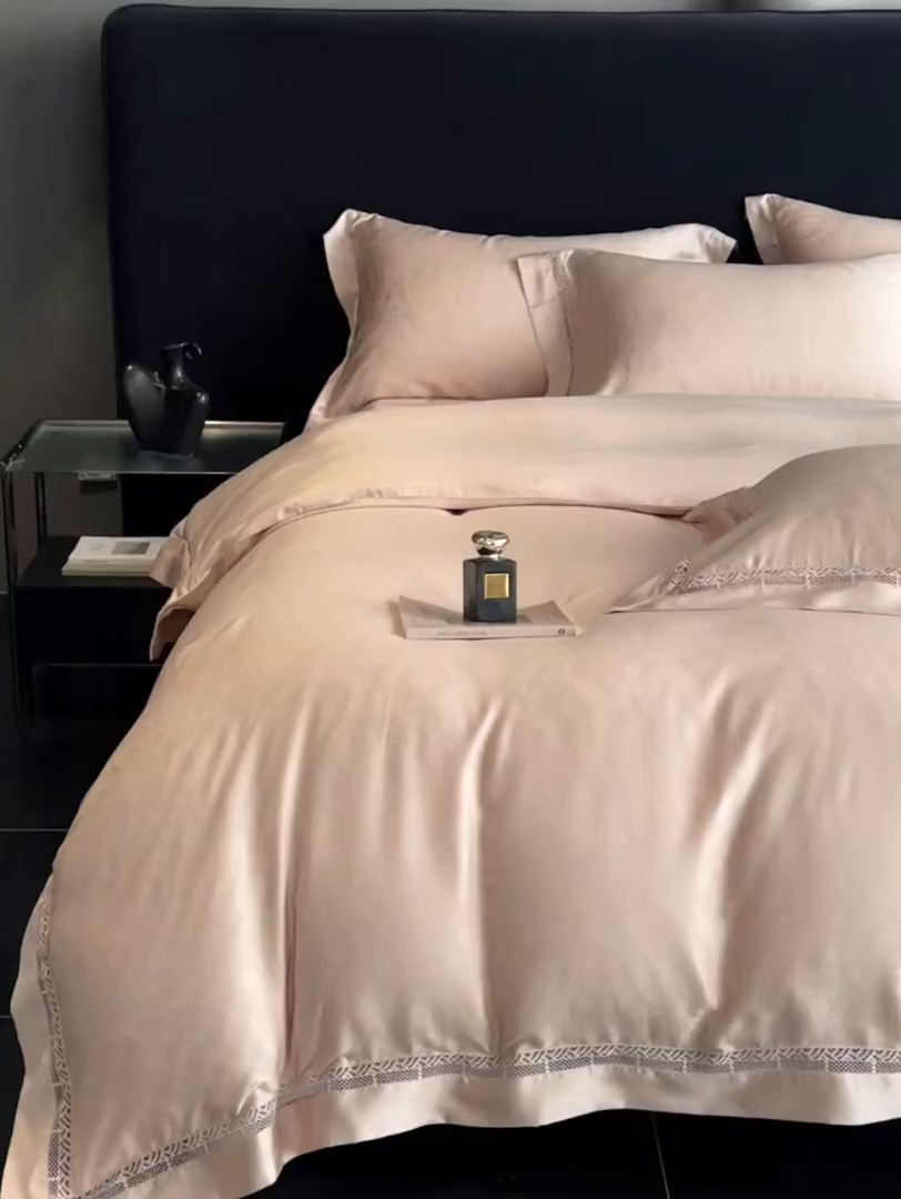 91家纺网 家纺一手货源 找家纺 （总）南通朵美纺织品有限公司 2026新款100支天丝镂空提花斐庭系列四件套