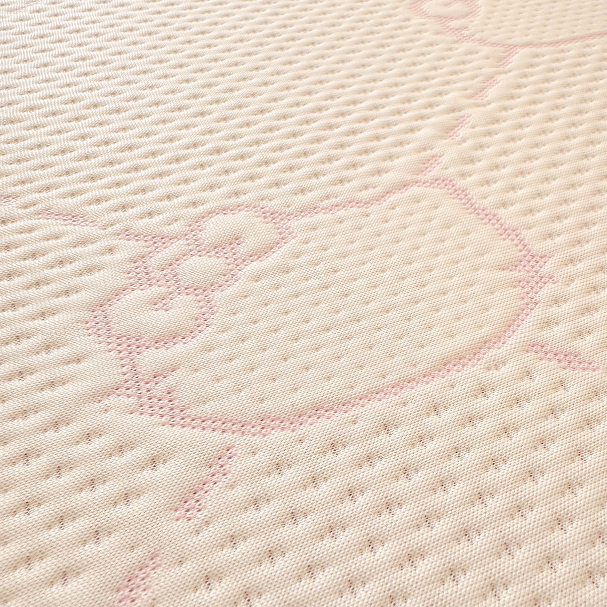 91家纺网 家纺一手货源 找家纺 川悦生活 2026新款凉豆豆提花凉席床笠款 床笠甜心奶猫