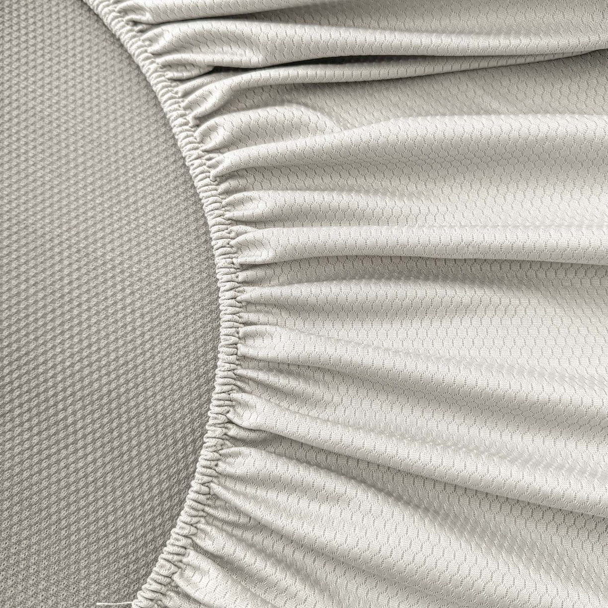 91家纺网 家纺一手货源 找家纺 川悦生活 2026新款凉豆豆提花凉席床笠款 床笠甜心-月灰