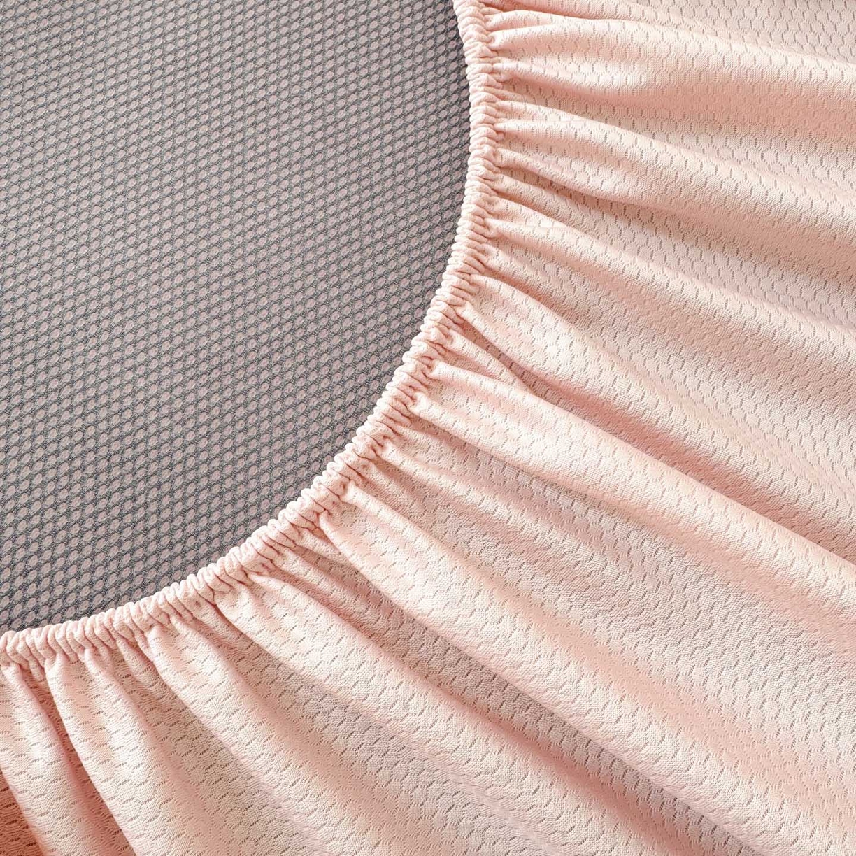 91家纺网 家纺一手货源 找家纺 川悦生活 2026新款凉豆豆提花凉席床笠款 床笠甜心奶猫