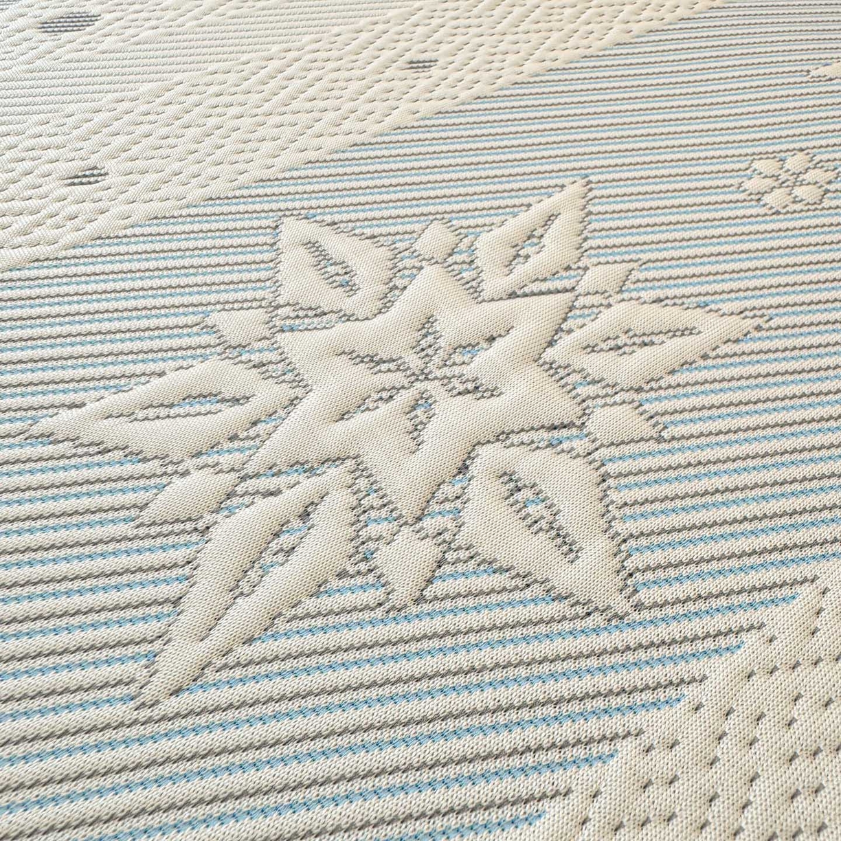 91家纺网 家纺一手货源 找家纺 川悦生活 2026新款凉豆豆提花凉席床笠款 床笠费尔冰雪