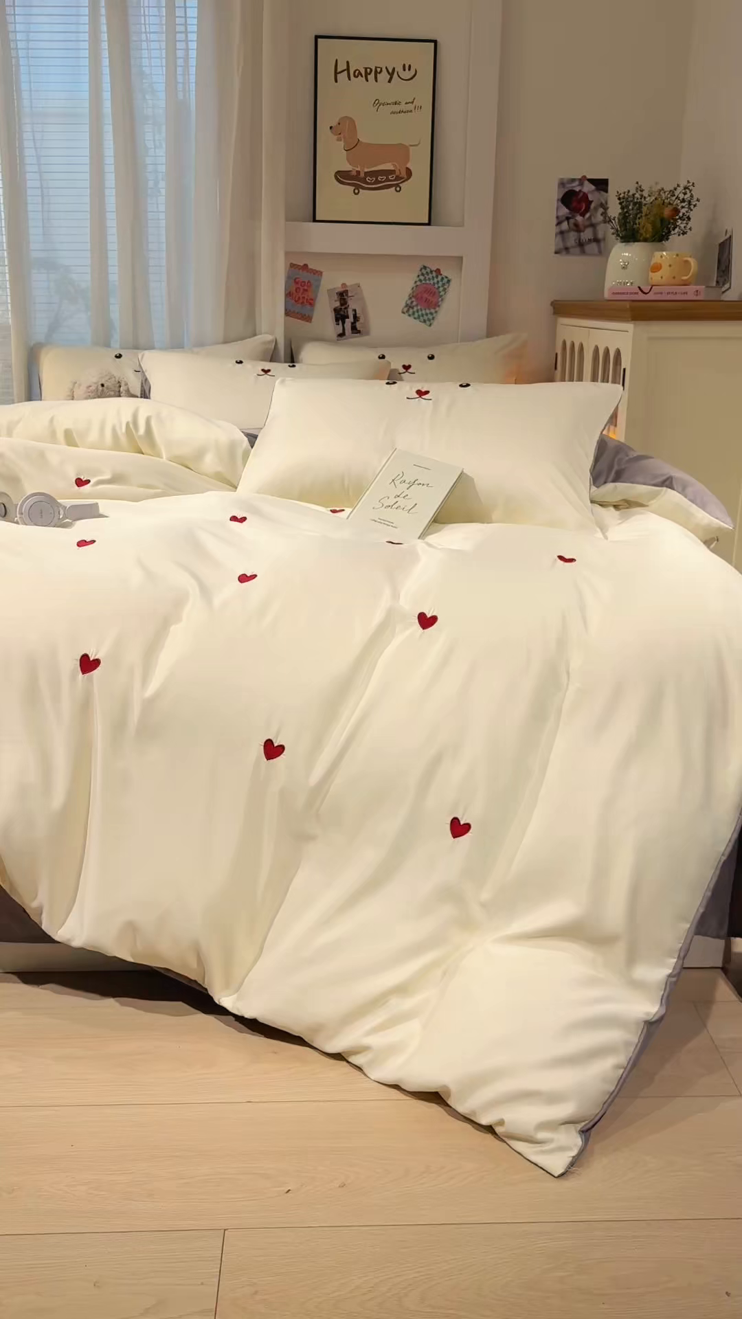 91家纺网 家纺一手货源 找家纺 （总）色鬼布艺高端家居主号 2026春夏新款小清新元气刺绣水洗真丝四件套