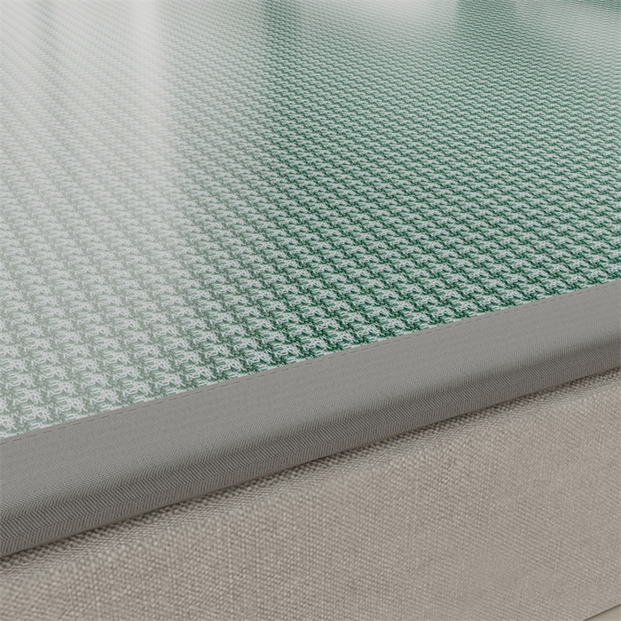 91家纺网 家纺一手货源 找家纺 色鬼布艺高端家居主号 2026新款抗菌冰激凌色织提花床单款床席冰丝席席子凉席 冰淇淋-淡绿