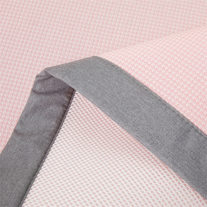 91家纺网 家纺一手货源 找家纺 色鬼布艺高端家居主号 2026新款抗菌冰激凌色织提花床单款床席冰丝席席子凉席 冰激凌-烟粉